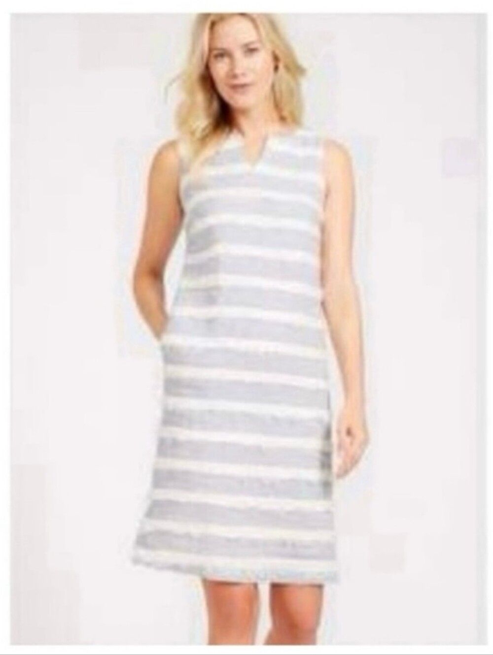 J.McLaughlin Arroyo Fringe Linen Shift Dress